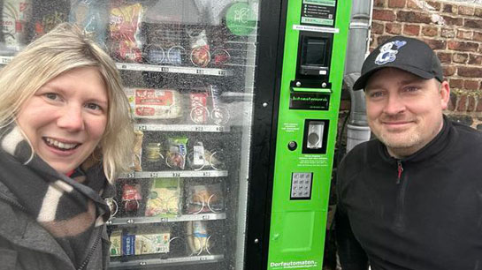 Besuch Lebensmittelautomaten